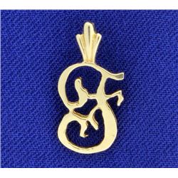 "F" Initial Pendant