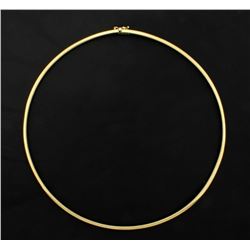 Italian Made 17 Inch Omega Necklace