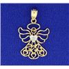 Image 1 : 14K Angel Pendant