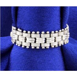 Flexible Link Ring 14K White Gold