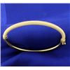 Image 1 : 18K Yellow Gold Italian Bangle Bracelet