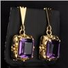 Image 2 : 10ct Total Weight Amethyst Earrings