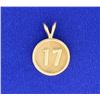 Image 1 : "17" Pendant