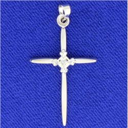 Cross Pendant with Diamond