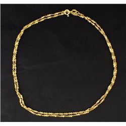 24 Inch 18K Nugget Chain