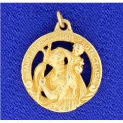 "Saint Christopher Protect Us" Pendant