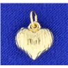 Image 1 : Diamond Cut Puffed Heart Pendant