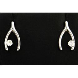 Lucky "wishbone" style earrings