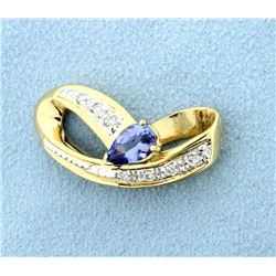 Tanzanite & Diamond Slide