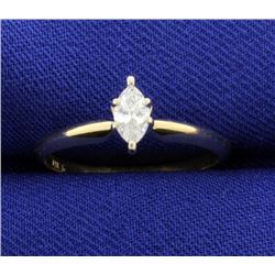 1/4 Carat Diamond 14k Solitaire Ring