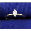 Image 1 : 1/4 Carat Diamond 14k Solitaire Ring