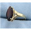 Image 2 : Garnet Marquise Large 14k Ring