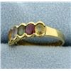 Image 2 : 18k Yellow Gold Rainbow Gemstone Ring