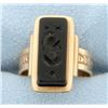 Image 1 : Vintage Coat of Arms Signet Ring