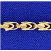 Image 2 : 6 7/8 inch Gold Designer Bracelet