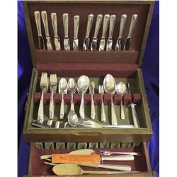 Sterling Silver Gorham Camellia Large Flatware Set-99 Pieces