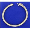 Image 1 : 4ct Total Weight Diamond Tennis Bracelet