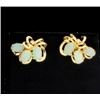 Image 1 : Opal & Diamond Earrings