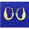 Image 1 : Moon & Star Hoop Earrings
