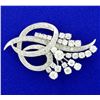 Image 1 : Vintage 7ct Total Weight Diamond Pin