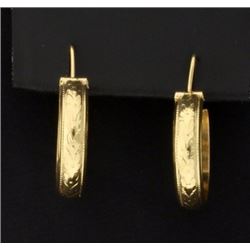 18K Hoop Earrings