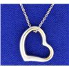 Image 1 : 18K Italian Made Open Heart Necklace