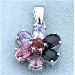 Multi color Spinel pendant