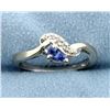 Image 1 : Tanzanite & Diamond ring