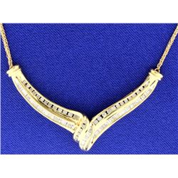 Diamond Freeform Necklace