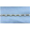 Image 2 : Blue Topaz & Diamond 10k Bracelet