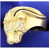 Image 2 : Diamond & Emerald Lion Ring
