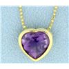 Image 1 : Amethyst Heart Necklace