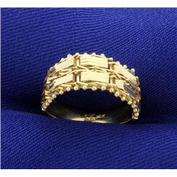 Flexible, Woven Ring in 14K Yellow Gold