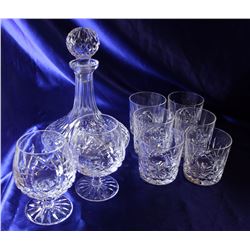 Lismore Pattern Waterford Crystal - 9 pieces