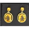 Image 1 : 11ct TW Citrine Dangle Earrings