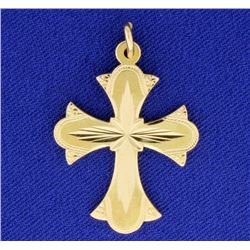 14K Cross Pendant