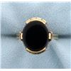 Image 1 : Vintage 8ct Onyx Ring