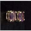 Image 2 : 3ct Total Weight Amethyst Stud Earrings