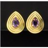 Image 1 : Pear Shape Amethyst Earrings