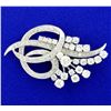Image 1 : Vintage 7ct Total Weight Diamond Pin