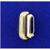 Image 2 : 18K Diamond Slide for Necklace or Omega