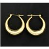 Image 2 : Large Gold Hoop Earrings