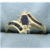 Image 1 : Sapphire & Diamond Ring