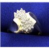 Image 1 : 1/4 ct TW Diamond Cluster Ring