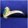 Image 2 : Emerald & Diamond 14K Ring