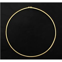 Italian Made 17 Inch Omega Necklace