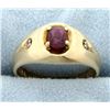 Image 1 : Rhodolite Garnet & Diamond Ring