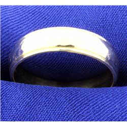 Men's Hammered Gold Band