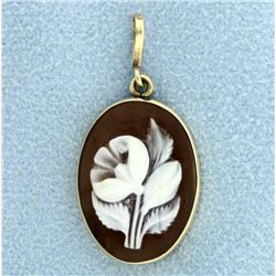 14K Cameo Pendant