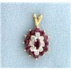 Image 1 : Diamond & Ruby Pendant